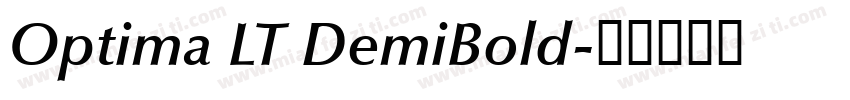 Optima LT DemiBold字体转换